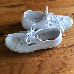 Superga white sneakers
